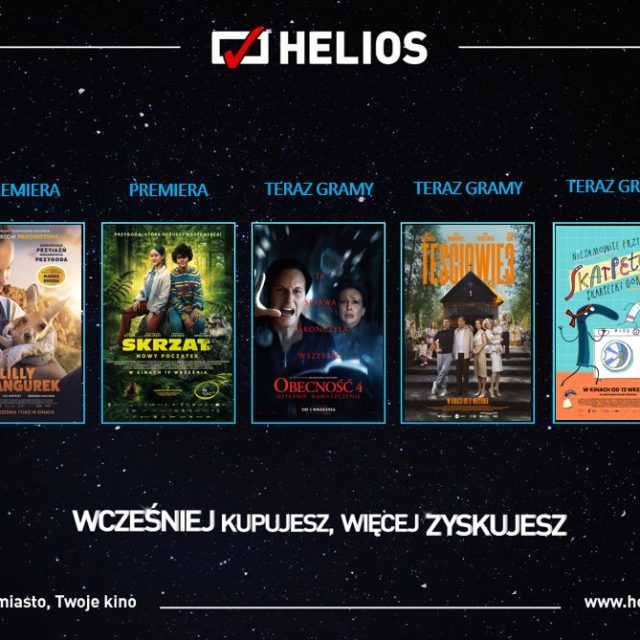 Helios prezentuje najnowszy repertuar i zaprasza na Święto Kina!