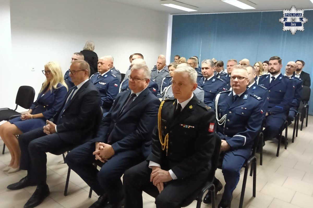 2025.10.15 - Nowy Komendant Miejski Policji w Żorach - fotoreportaż