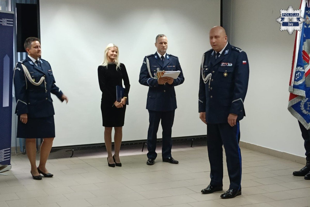 2025.10.15 - Nowy Komendant Miejski Policji w Żorach - fotoreportaż