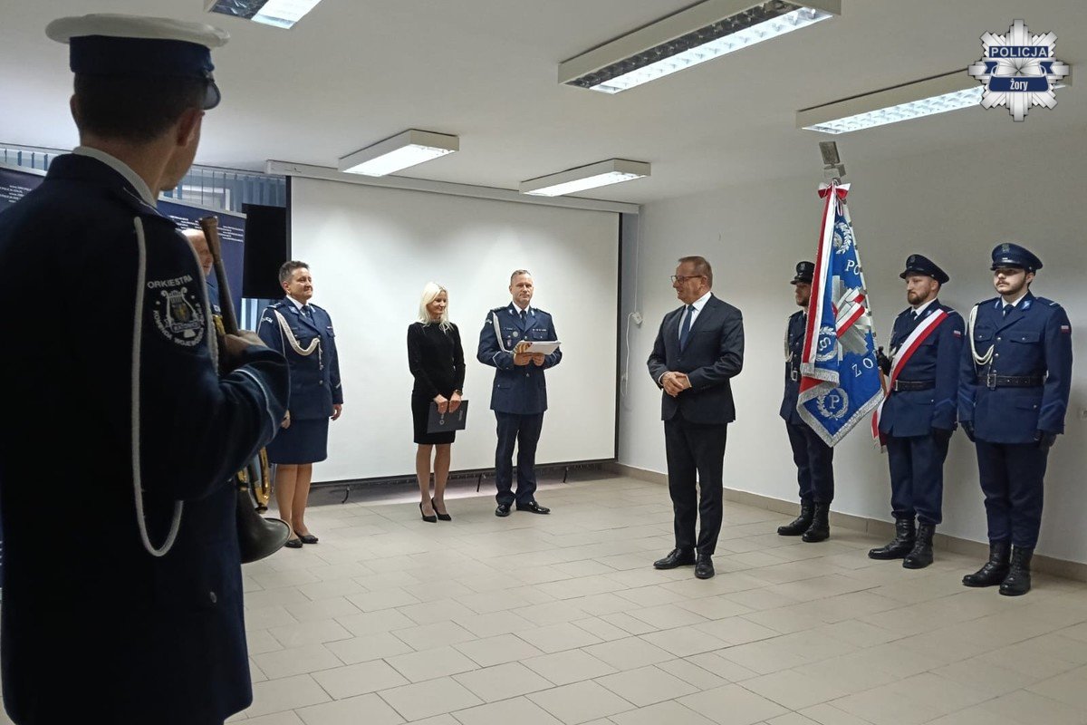 2025.10.15 - Nowy Komendant Miejski Policji w Żorach - fotoreportaż