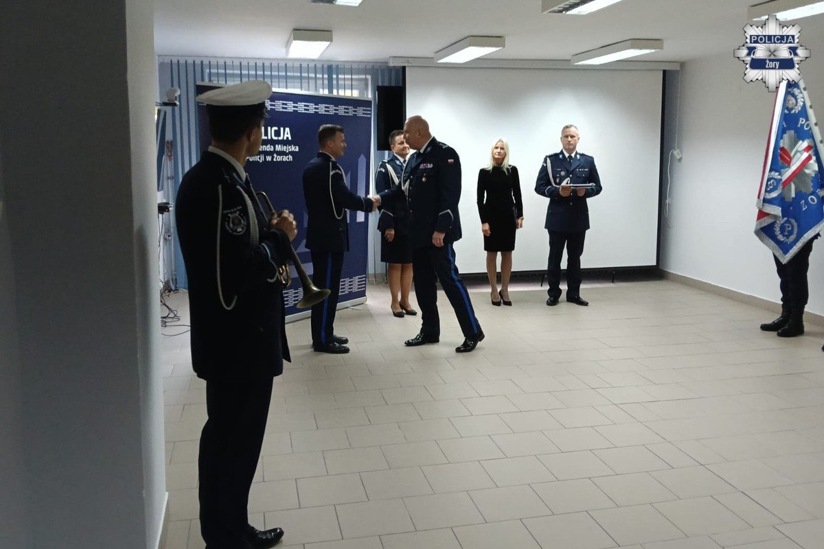 2025.10.15 - Nowy Komendant Miejski Policji w Żorach - fotoreportaż