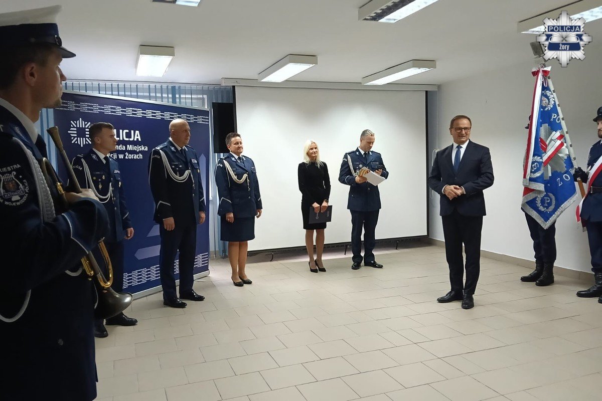 2025.10.15 - Nowy Komendant Miejski Policji w Żorach - fotoreportaż