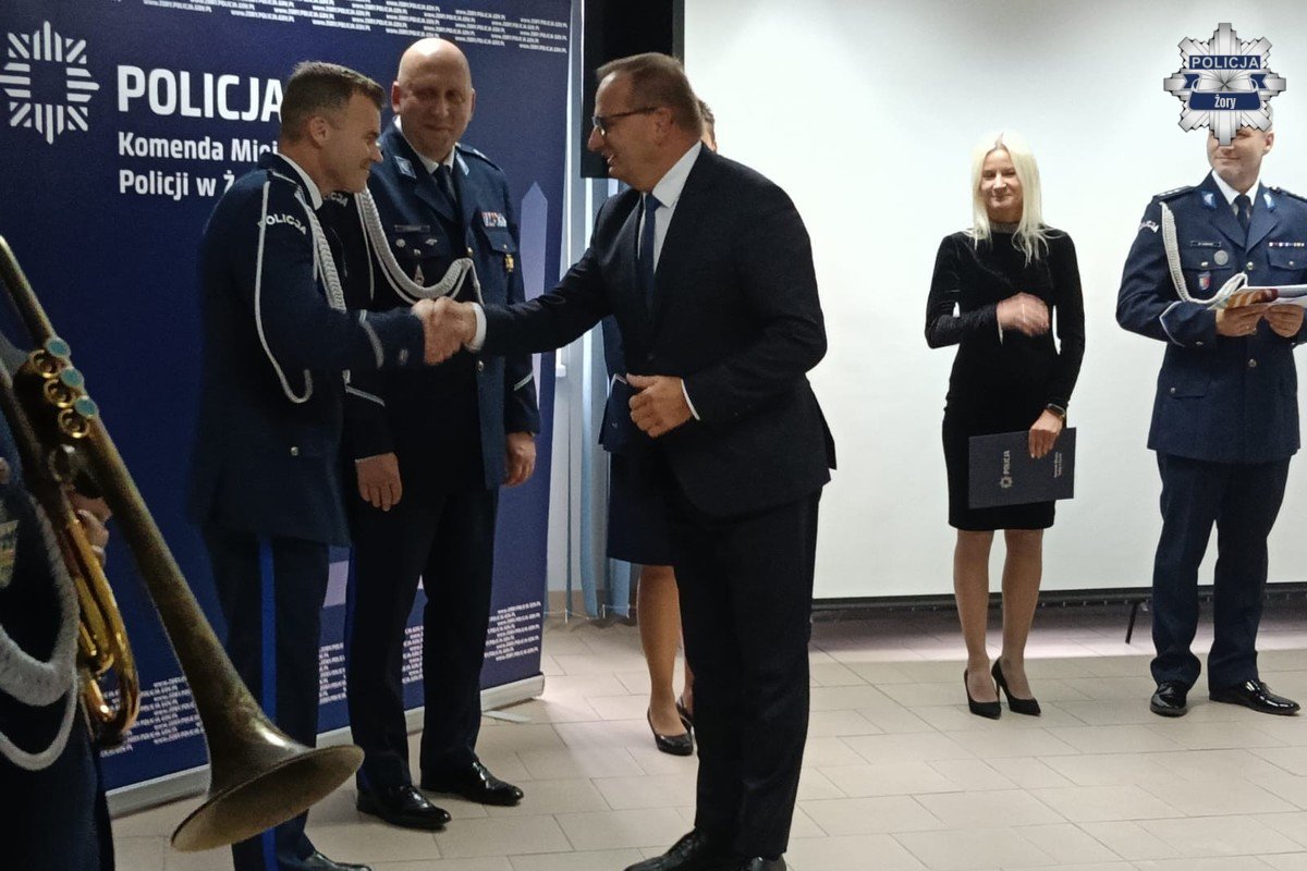 2025.10.15 - Nowy Komendant Miejski Policji w Żorach - fotoreportaż