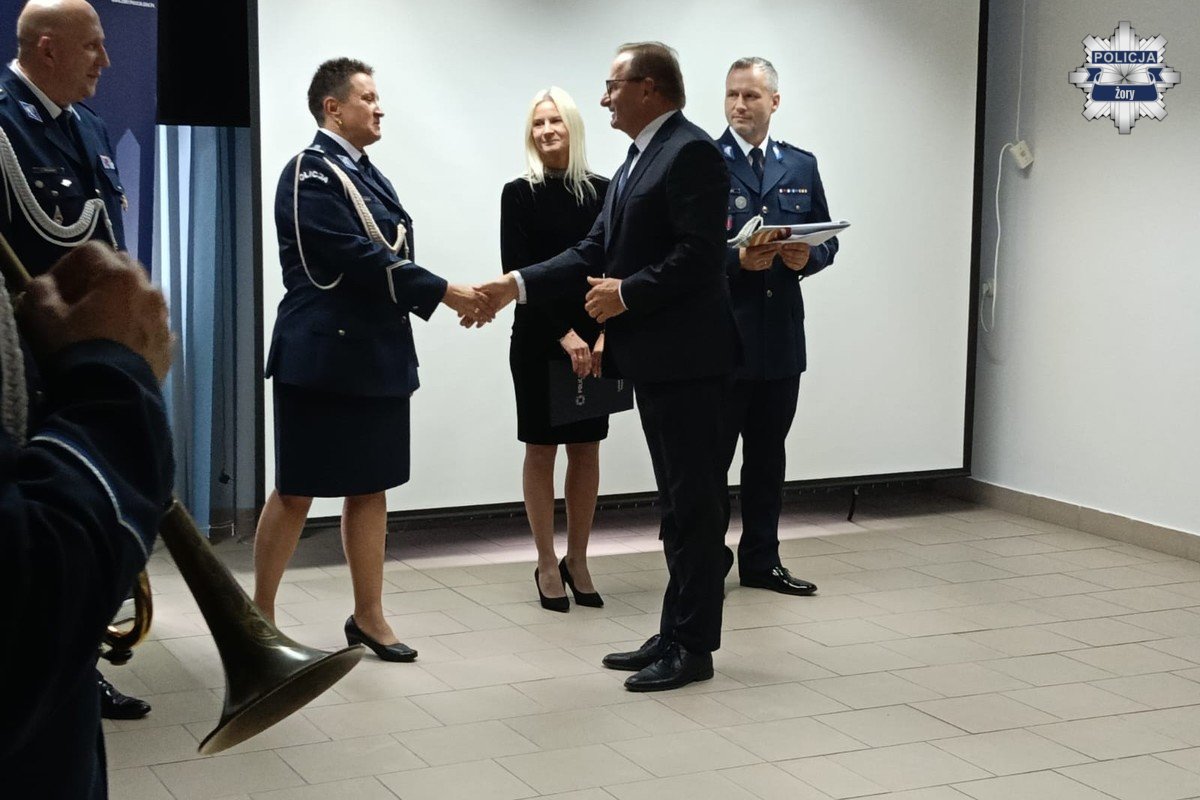 2025.10.15 - Nowy Komendant Miejski Policji w Żorach - fotoreportaż