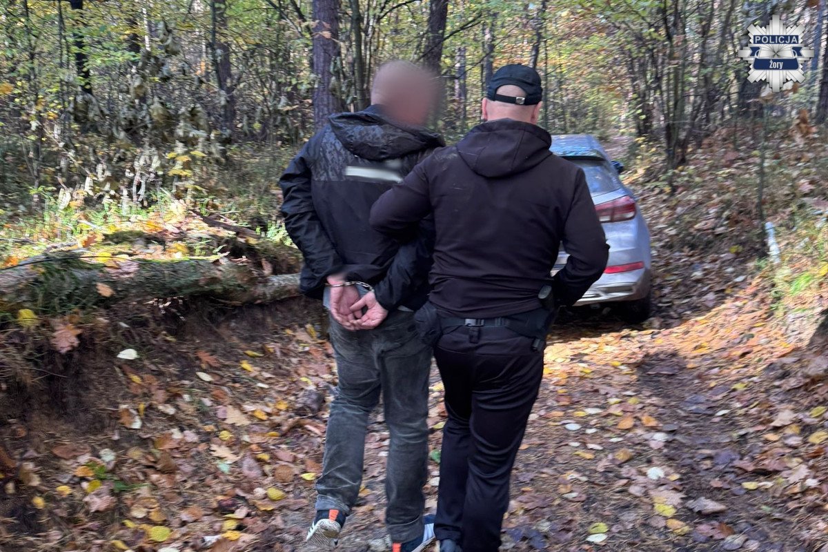 Akcja kryminalnych w Żorach. Pościg, zatrzymanie i narkotyki - fotoreportaż