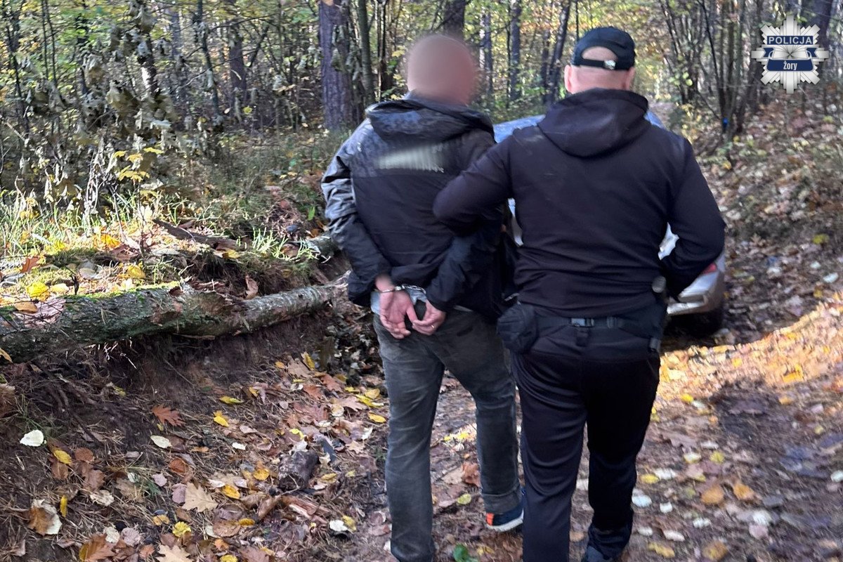 2025.10.30 - Akcja kryminalnych w Żorach - fotoreportaż