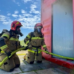 Warsztaty z zakresu gaszenia pożarów wewnętrznych