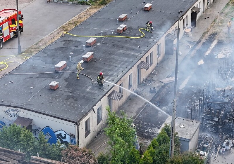 Groźny pożar przy ul. Kolejowej w Żorach. Ewakuowano 20 osób