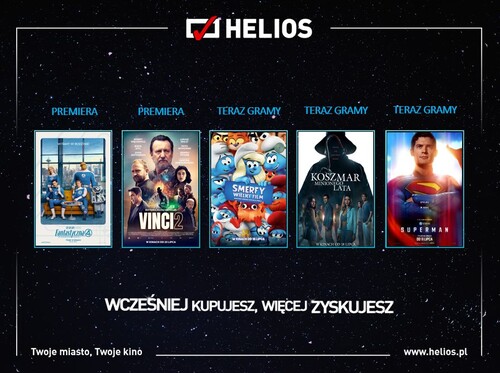 Moc filmowych nowości w kinach Helios