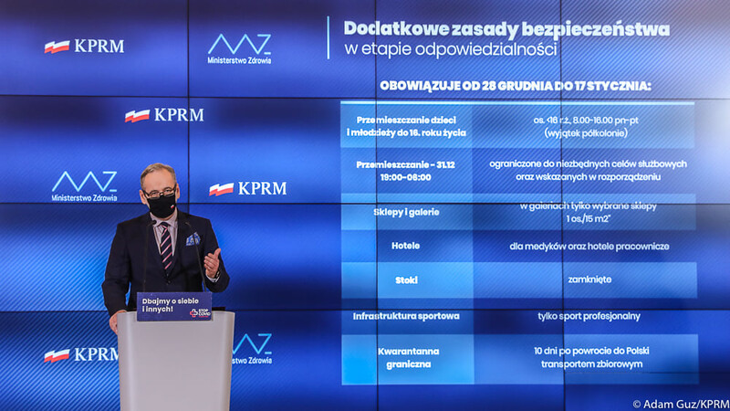 Niedzielski: od 28 grudnia do 17 stycznia wprowadzamy kwarantannę narodową