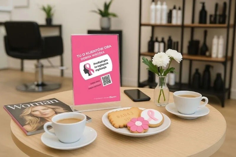 Nieoczywiste miejsca, ważne rozmowy – akcja promująca profilaktykę raka piersi w Żorach