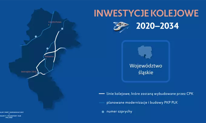 Nowa linia kolejowa Katowice-Ostrawa. Spółka CPK wskazała wykonawcę prac przygotowawczych