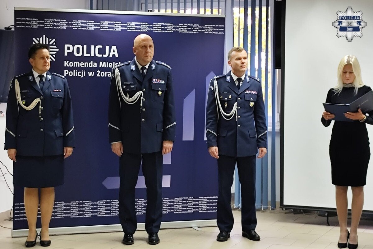 Nowy Komendant Miejski Policji w Żorach / fot. KMP Żory