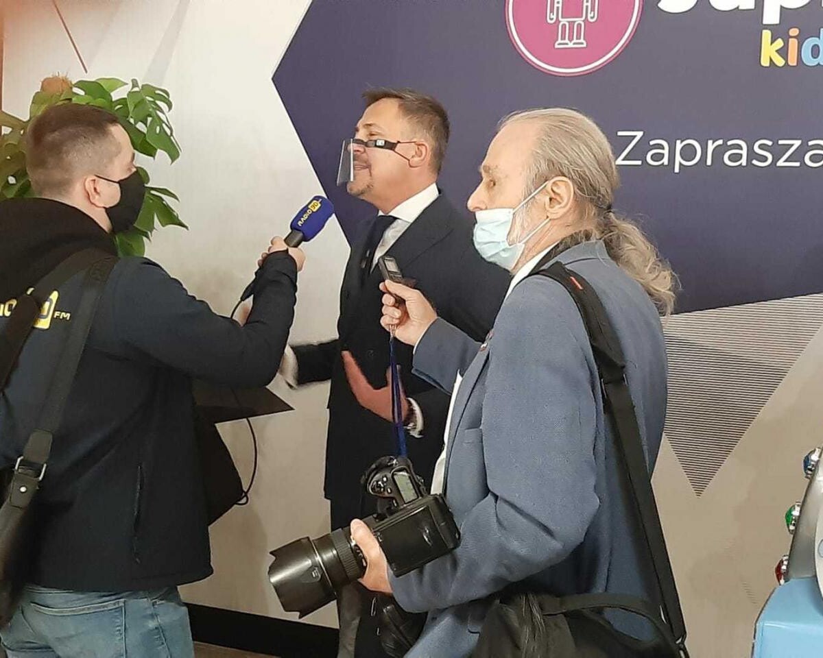 Krzysztof Ibisz na otwarciu Galerii Wiślanka