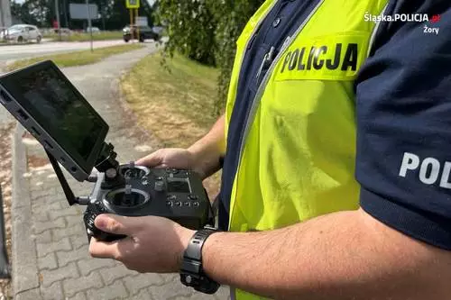 Policyjne działania z wykorzystaniem drona