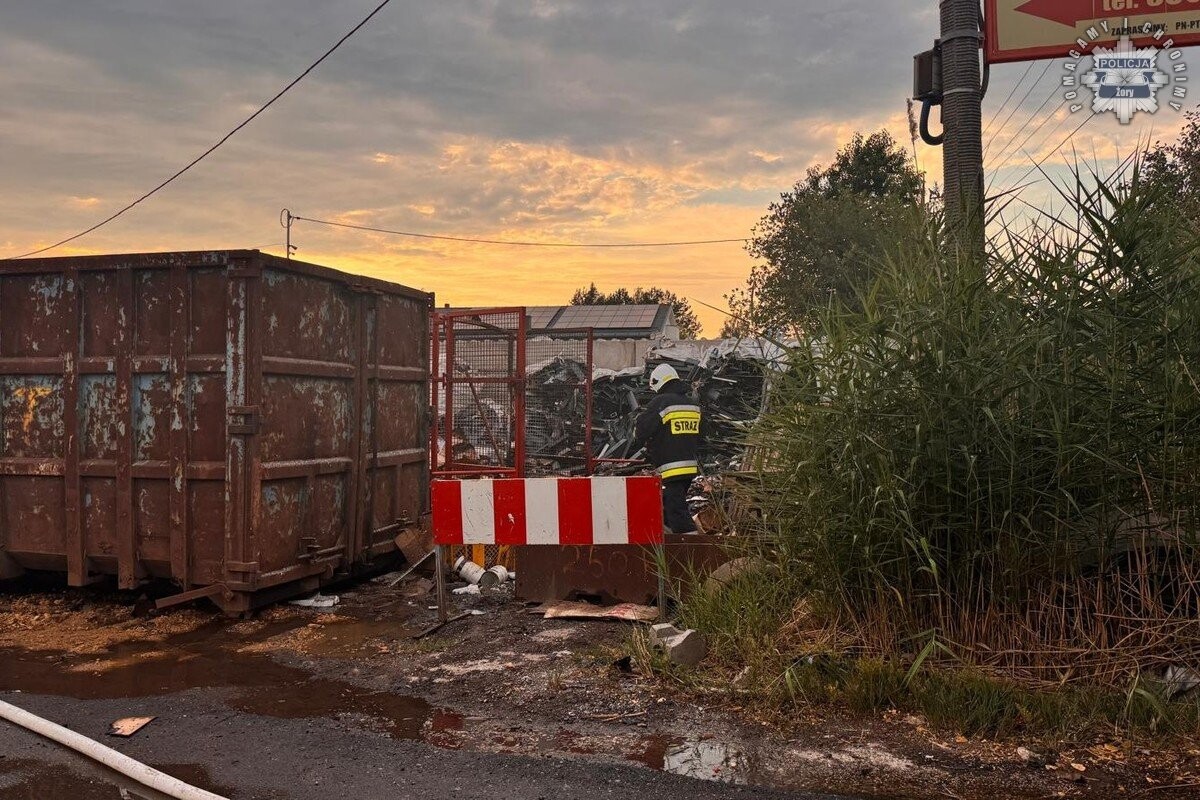 Groźny pożar przy ul. Kolejowej / fot. Śląska Policja