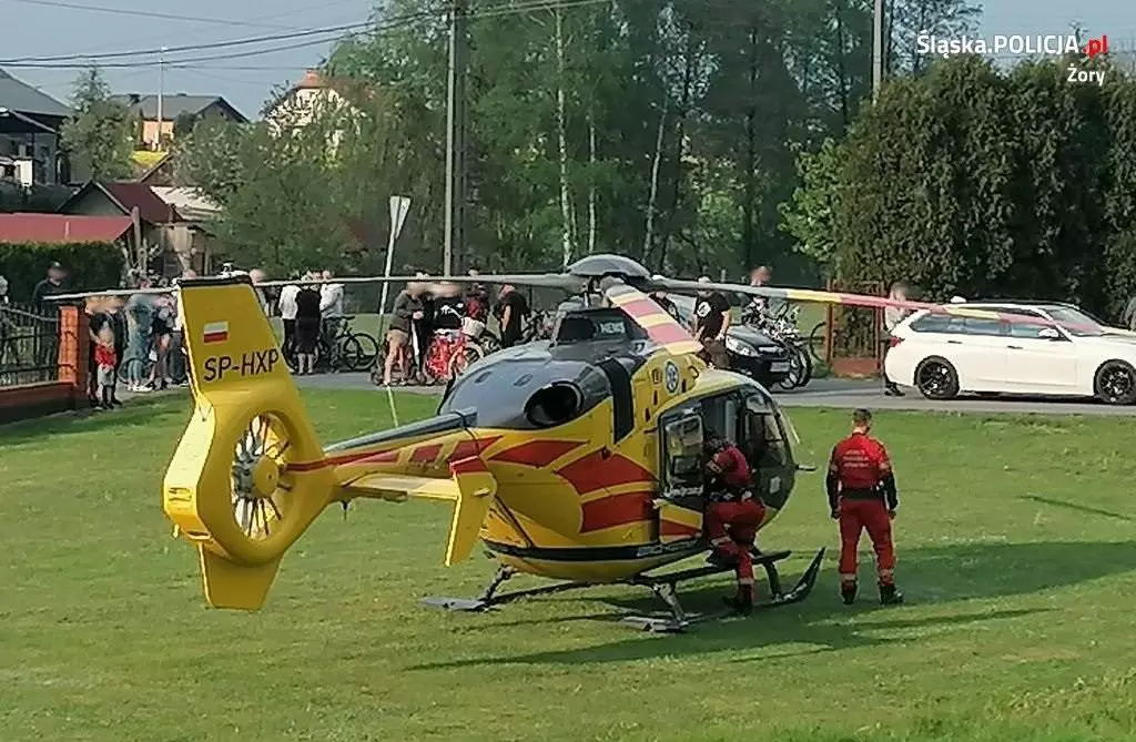 Śmiertelny wypadek w Żorach. Zginął 23-letni motocyklista / fot. KMP Żory