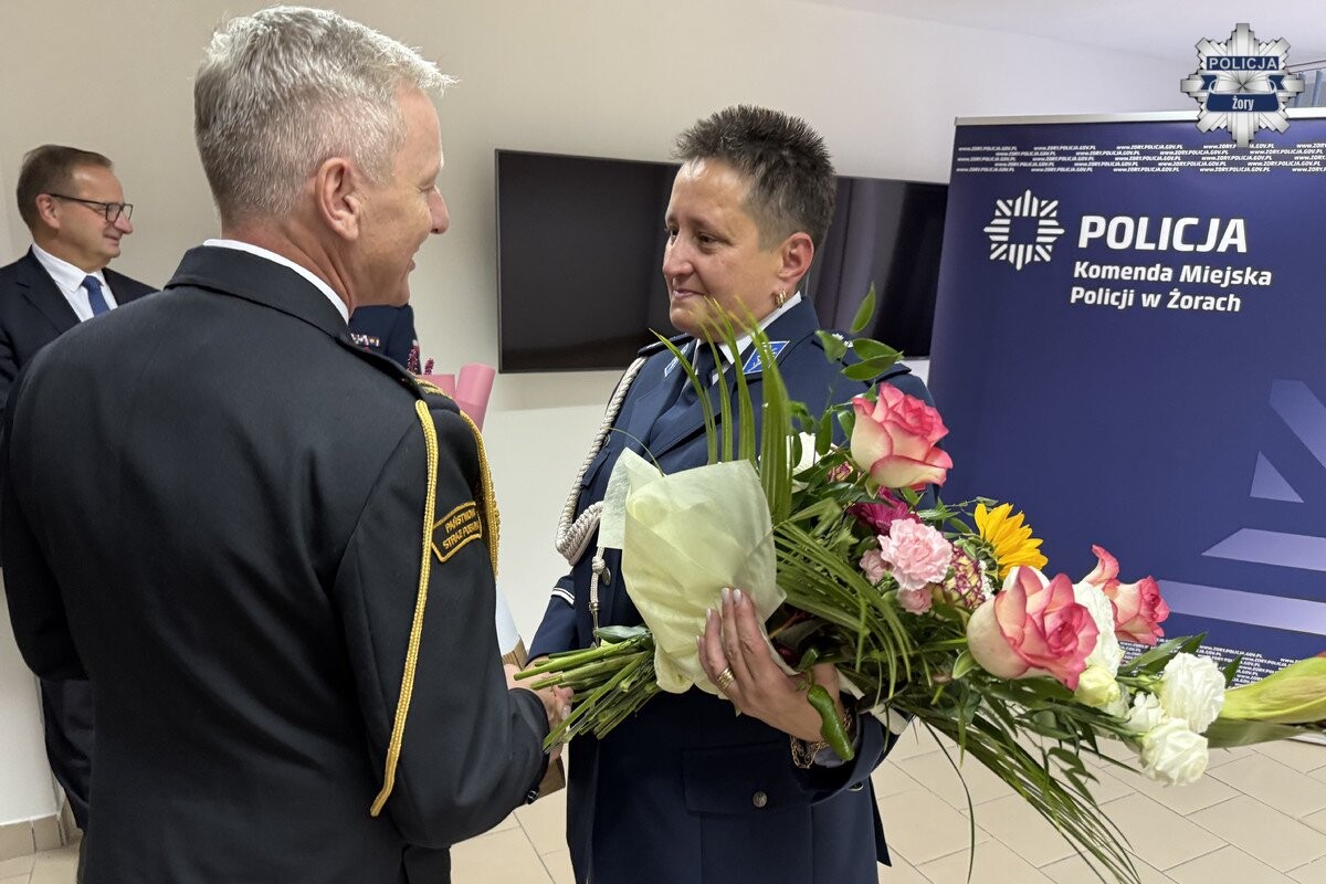 Zmiana na stanowisku Komendanta Miejskiego Policji w Żorach / fot. KMP Żory