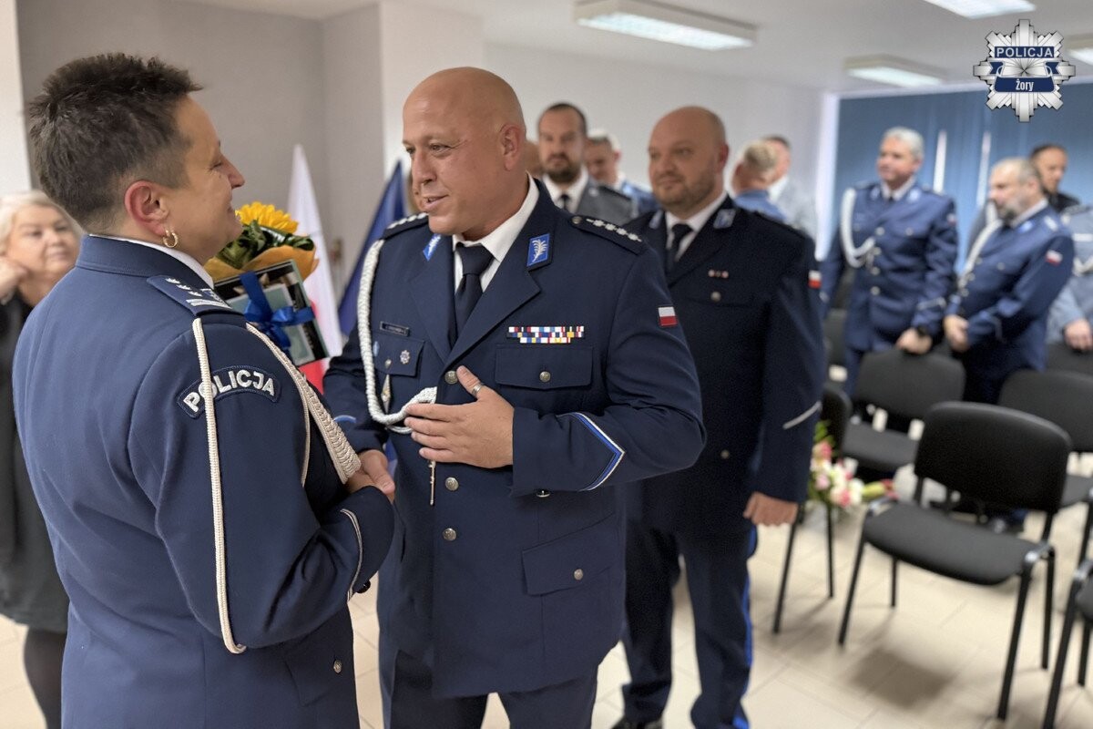 Zmiana na stanowisku Komendanta Miejskiego Policji w Żorach / fot. KMP Żory
