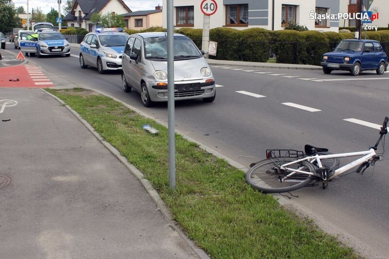 Zderzenie daewoo z jednośladem
