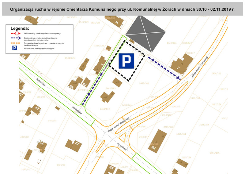 Żory: Organizacja ruchu w obrębie cmentarzy w dniach 31.10-2.11