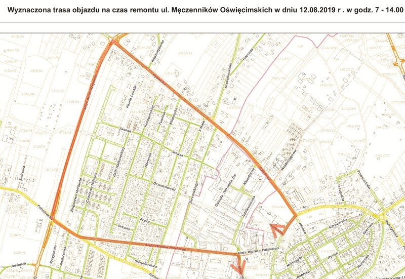 Żory: Utrudnienia w ruchu na ul. Męczenników Oświęcimskich